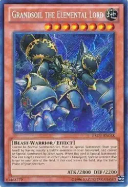 *** GRANDSOIL THE ELEMENTAL LORD *** SECRET RARE NM REDU-EN038 YUGIOH! - Image 1