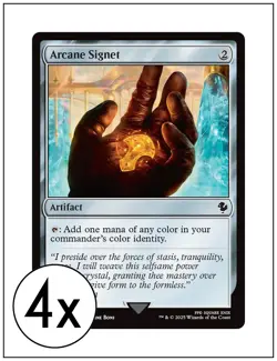 4x Arcane Signet 0335, Final Fantasy Commander, Magic MTG NM - Image 1
