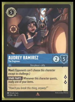 Audrey Ramirez - The Engineer #137/204 Into the Inklands Disney lorcana - Image 1