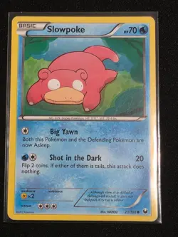 SLOWPOKE 23/108 Common Dark Explorers Pokemon Moderately Played - Image 1