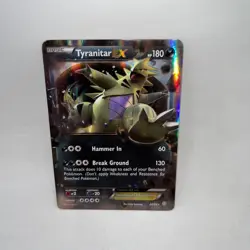 Tyranitar EX 42/98 Holo EX Rare Ancient Origins Pokemon Damaged - Image 1
