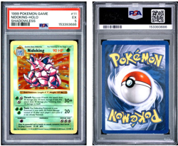 1999 POKEMON GAME #11 NIDOKING-HOLO SHADOWLESS 🦏 PSA 5 - Image 1