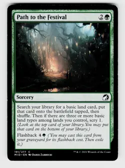 MTG, Innistrad: Midnight Hunt, Path to the Festival, regular, No.191, C - Image 1