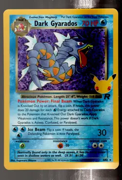 Pokemon Dark Gyarados Celebrations: Classic Collection #8/82 NM - Image 1