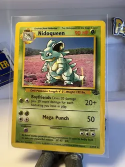 Nidoqueen 23/64 Pokemon Jungle Unlimited Vintage Rare Pokemon Card WOTC MP - Image 2