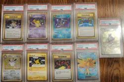 Pokemon PSA Graded Lot 9 Cards - Image 1