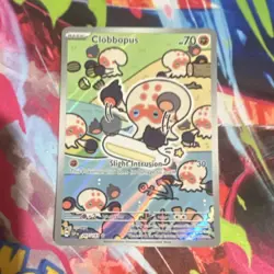 sv08 Surging Sparks Clobbopus 207/191 Holo Illustration Rare Full Art Eng 70 HP - Image 1