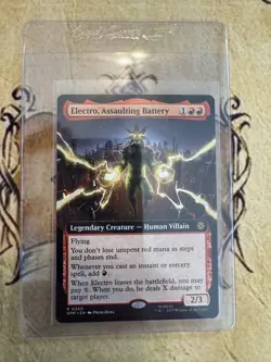 Electro, Assaulting Battery (Extended Art) Marvel's Spider-Man #260 MTG NM/M - Image 1