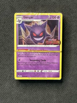 SEALED Gengar SWSH241 Lost Origin Prerelease Stamped Promo Holo Pokemon Card - Image 1