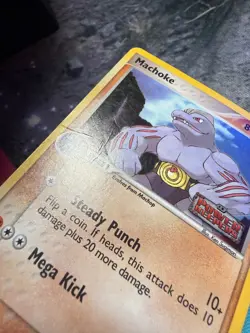 Machoke 33/108 Uncommon Power Keepers Pokemon Reverse Holo Damaged - Image 3