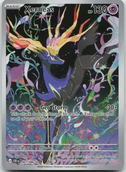 Xerneas 091/086 Holo Illustration Rare Chaos Rising Pokemon Near Mint - Image 1