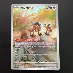 Pokemon TCG Mr. Mime Scarlet & Violet Holo Illustration Card 179/165 - Image 1