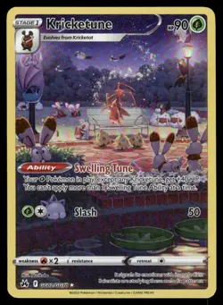 Pokemon Cards Kricketune GG02/GG70 Crown Zenith Galarian Gallery Holo NM *2 - Image 1