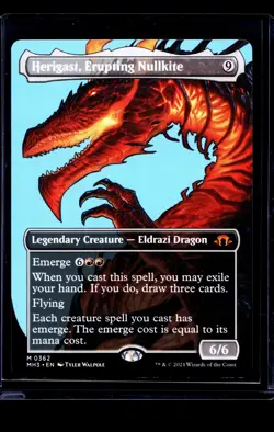 Magic The Gathering Modern Horizons 3 Borderless Herigast Erupting Nullkite LP - Image 1