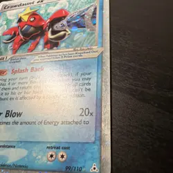 Nintendo Pokemon TCG Crawdaunt ex Holo Rare Holo EX 99/95 Team Magma Aqua HP - Image 5