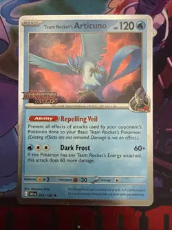 Pokemon- Articuno 051/182 Destined Rivals Stamped Black Star Promo - Image 1