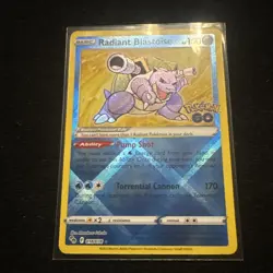 Radiant Blastoise 018/078 Pokemon Go Holo - Image 1