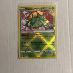 Radiant Venusaur 004/078 Pokemon GO Holo. Pk002754 - Image 1