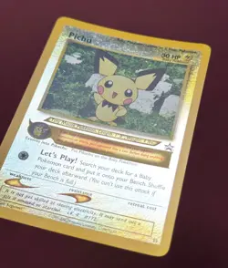 Pokemon 2001 Black Star Promo #35 Pichu Reverse Holo, WOTC Vintage English NM - Image 2