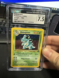 [CGC 7.5. NEAR MINT] 2000 Pokemon Nidoqueen 7/64 Holo Pokemon TCG (1999) Jungle - Image 1