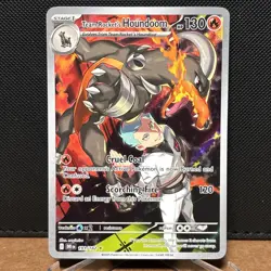Pokemon Team Rocket's Houndoom 191/182 Destined Rivals Pokemon Holo NM - Image 1