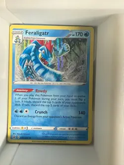 Feraligatr 057/264 Holo Rare Fusion Strike Pokemon Near Mint - Image 1