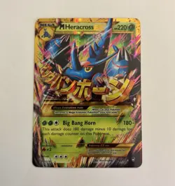 Pokemon TCG M Heracross EX 112/111 XY Furious Fists (Secret) Rare Holo - Image 1