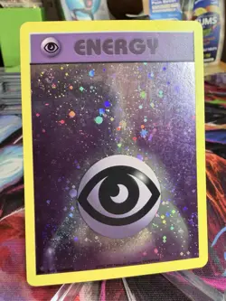 Psychic Energy Full Art Holo Swirl Pokemon Card - Image 2