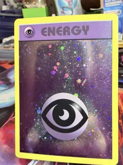 Psychic Energy Full Art Holo Swirl Pokemon Card - Image 3