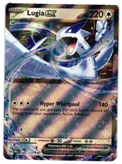 Pokemon TCG Lugia ex 082/131 Holo Double Rare Prismatic Evolutions NM - Image 1