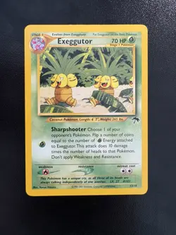 Pokemon TCG Exeggutor 13/18 Southern Islands Promo Regular ENG LP - Image 1