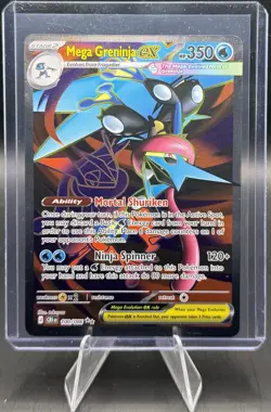 Pokemon Mega Greninja EX Full Art Ultra Rare Holo CR 100/086 - Image 1