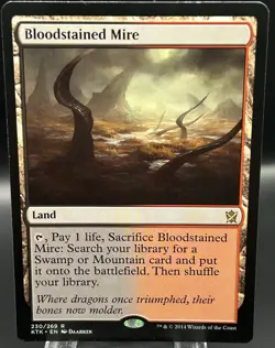 MTG Bloodstained Mire Khans of Tarkir 230/269 Regular Rare - Image 1