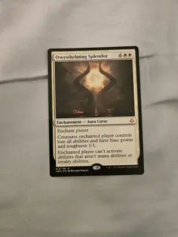 Hour of Devastation Overwhelming Splendor MTG Magic NM 019/199 White Mythic Card - Image 3
