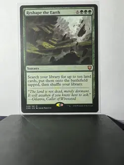 Reshape the Earth #249/361 Mythic Green Sorcery Commander Legends CMR - Image 1