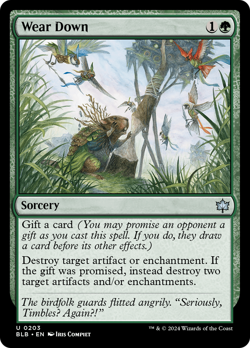 x4 Wear Down BLB Bloomburrow MTG 203 UNCOMMON M/NM 4x - Image 1