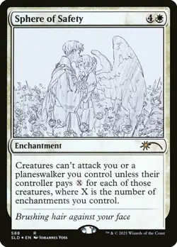 MTG Sphere of Safety (588) - Foil - Sketch, NM-Mint, English Secret Lair Drop Se - Image 1