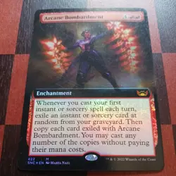 Mtg Arcane Bombardment FOIL Extended Art LP #422 Streets of New Capenna Card - Image 2