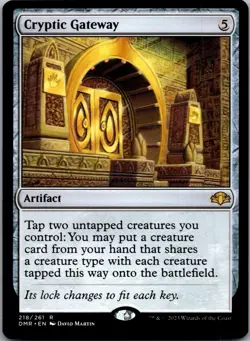 Cryptic Gateway 218 Rare Dominaria Remastered Magic: The Gathering LP - Image 1