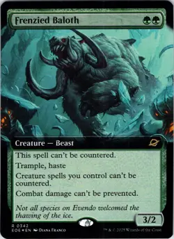 Frenzied Baloth (Extended Art) 342 Edge of Eternities Foil NM - Image 1