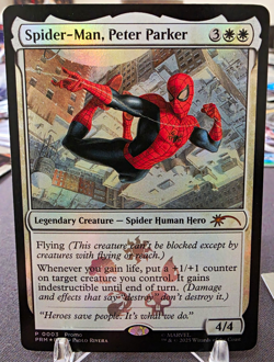 Spider-Man, Peter Parker MTG Marvel Superheroes Promo 0003 Foil - Image 1