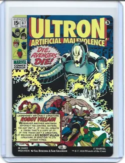 MTG Marvel Super Heroes #401 Ultron, Artificial Malevolence Borderless M FOIL - Image 1