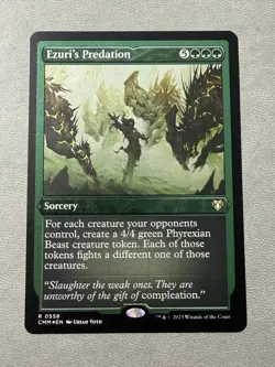 Ezuri's Predation FOIL ETCHED 558 Commander Masters CMM MTG NM Pack Fresh - Image 1