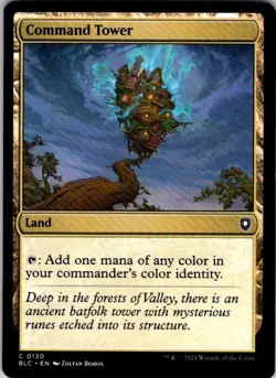 Command Tower 130 Common Commander: Bloomburrow Magic: The Gathering LP - Image 1