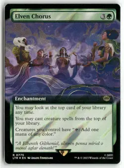 Elven Chorus (Extended Art) (Surge Foil) 775 The Lord of the Rings MTG Foil LP - Image 1