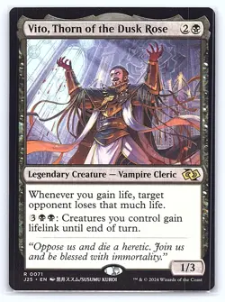 Vito, Thorn of the Dusk Rose (Anime) 71 Foundations Jumpstart MTG NM - Image 1