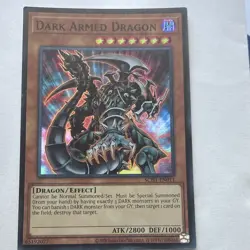 Konami Yu-Gi-Oh! Dark Armed Dragon SCH1-EN011 Ultra Rare Holo EN ATK 2800 - Image 2