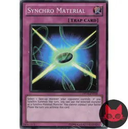 Yugioh Synchro Material DP10-EN030 Super Rare MP - Image 1