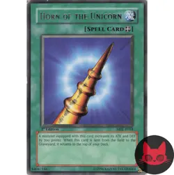 Yugioh Horn of the Unicorn MRL-E054 Rare 1st Edition MP - Image 1