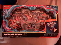 Pokemon Pokemon TCG Mega Greninja EX Premium Collection Box 8 Cards Promo - Image 1